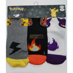 Pack de 3 calcetines Pokémon Talla 27-30