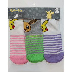 Pack de 3 calcetines niña Pokémon Talla 23-26