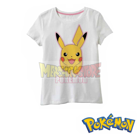 Camiseta niña Pokemon - Pikachu blanca 11 años 146cm - 12 años 152cm