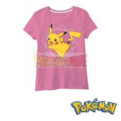 Camiseta niña Pokemon - Pikachu rosa 5 años 110cm - 6 años 116cm