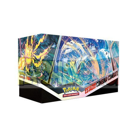 Caja de cartas Pokémon Estadio Combina y Combate - Tempestad Plateada (español)