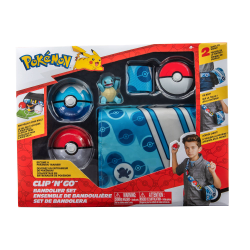 Bandolera - Cinturón Pokémon con Poké Ball, Buceo Ball y Squirtle