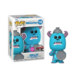 Figura Funko POP! Disney - Monstruos S.A. 20th Sulley W/Lid Floked (Exclusive) 1156