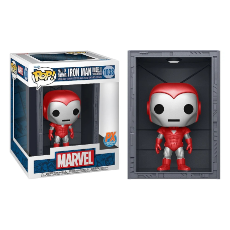 Figura Funko POP Marvel - Hall of Armor Iron Man Model 8 Silver Centurion PX Exclusive 1038