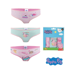 Pack de 3 braguitas niña Peppa Pig Talla 7 años 122cm - 8 años 128cm