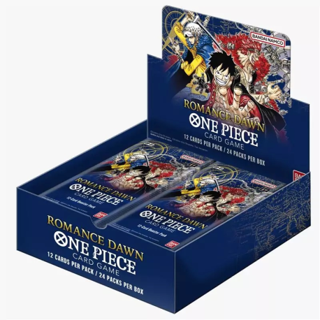 RESERVA Caja de 24 sobres de cartas One Piece TCG - Romance Dawn (inglés)