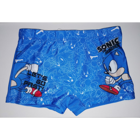 Bañador boxer niño Sonic The Hedgehog azul 4 años 104cm - 5 años 110cm
