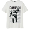 Camiseta adulto Marvel - Iron Man blanca Talla XL