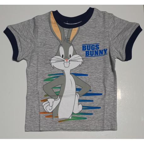 Camiseta infantil Looney Tunes - Bugs Bunny gris 4 años 104cm