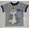 Camiseta infantil Looney Tunes - Bugs Bunny gris 4 años 104cm
