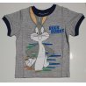 Camiseta infantil Looney Tunes - Bugs Bunny gris 5 años 110cm