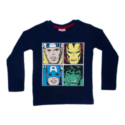 Camiseta infantil manga larga Marvel - Thor, Capitán América, Iron Man, Hulk 5 años 110cm