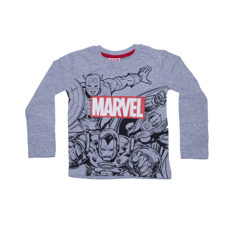 Camiseta infantil manga larga Marvel - Thor, Capitán América, Iron Man 5 años 110cm