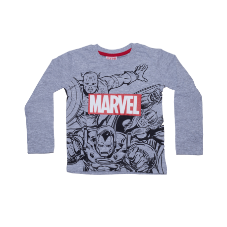 Camiseta infantil manga larga Marvel - Thor, Capitán América, Iron Man 9 años 134cm