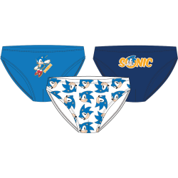 Pack 3 slips niño Sonic 8 años 128cm -9 años 134cm