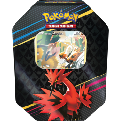 Caja de lata de cartas Pokemon Sword & Shield 12.5 Crown Zenith Special Art Tin Zapdos (inglés)