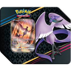 Caja de lata de cartas Pokemon Sword & Shield 12.5 Crown Zenith Special Art 7" Tin Articuno (inglés)