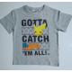 Camiseta niño Pokemon - Pikachu y Charmander gris 14 años 164cm