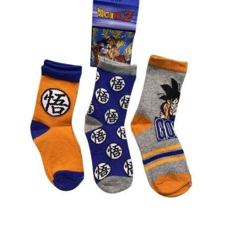 Pack de 3 calcetines Dragon Ball Talla 23-26