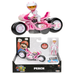 Figura Nintendo Super Mario The Movie - Princesa Peach con Moto 6cm