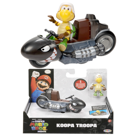 Figura Nintendo Super Mario The Movie - Koopa Troopa con coche 6cm