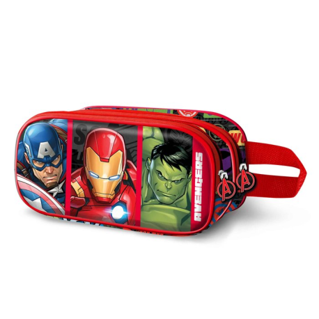 Estuche portatodo doble 3D Marvel Avengers - Los Vengadores Unión 22cm