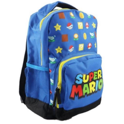 Mochila Super Mario 35x24x12cm azul