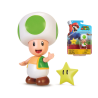 Figura articulada Nintendo - Toad Verde con estrella 10cm