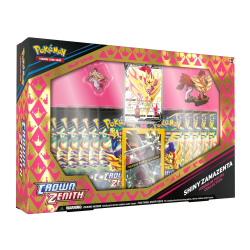 Caja de cartas Pokémon Premium Figure Collection Crown Zenith - Shiny Zamazenta (Inglés)