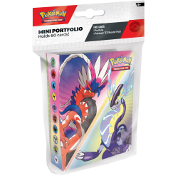 Mini álbum para 60 cartas Pokémon + sobre Scarlet & Violet (inglés)