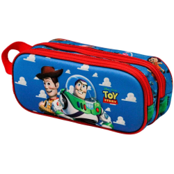 Estuche portatodo doble 3D Disney - Toy Story Buzz & Woody 22.5x10x7cm