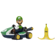 Figura Nintendo Super Mario - Luigi Kart Megagiros 6.5cm