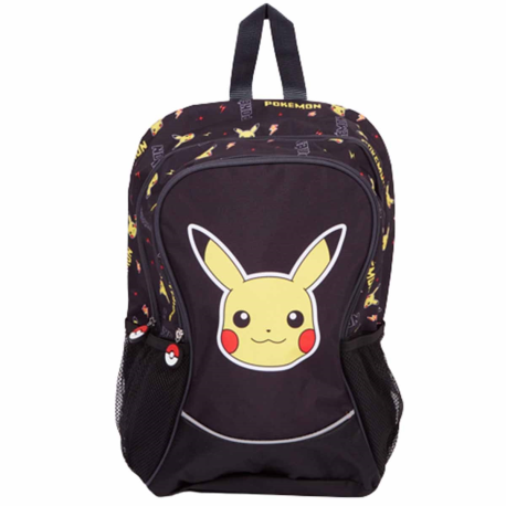 Mochila Pokémon - Pikachu 40cm negra