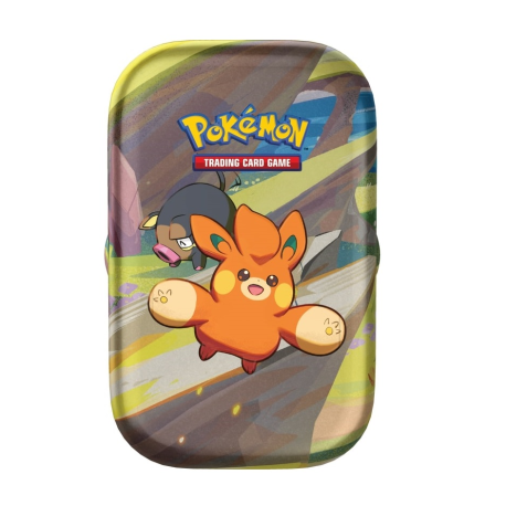 Caja mini lata de cartas Pokemon Paldea Friends - Pawmi & Lechonk (inglés)