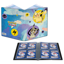 Álbum de 4 bolsillos para cartas Pokémon Pikachu & Mimikyu