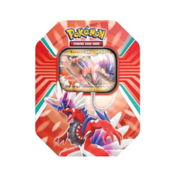 Caja de lata de cartas Pokemon Koraidon EX (español)