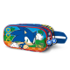 Estuche portatodo 3D Sonic Team doble cremallera 9.5x22,5x8cm