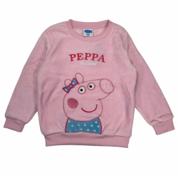 Sudadera coralina niña Peppa Pig rosa 5 años 110cm - 6 años 116cm