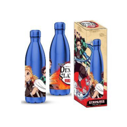 Botella de acero premium Demon Slayer - Tanjiro & Pilar Llama 500ML