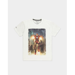 Camiseta adulto Marvel - Avengers Iron Man blanca Talla XL