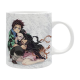 Taza cerámica XL Demon Slayer - Tanjiro & Nezuko 550Ml