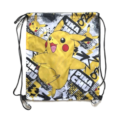 Saco mochila Pokémon - Pikachu 40x35cm