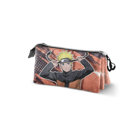 Estuche portatodo triple Naruto Hachimaki 23x11x7cm