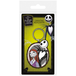 Llavero de goma Disney Pesadilla antes de Navidad (The Nightmare Before Christmas) - Jack & Sally