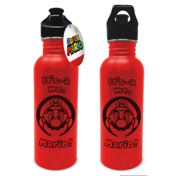 Botella de aluminio premium Super Mario roja 700ml