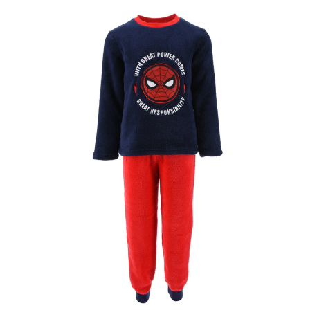 Pijama coralino niño Marvel - Spider-man rojo 3 años 98cm