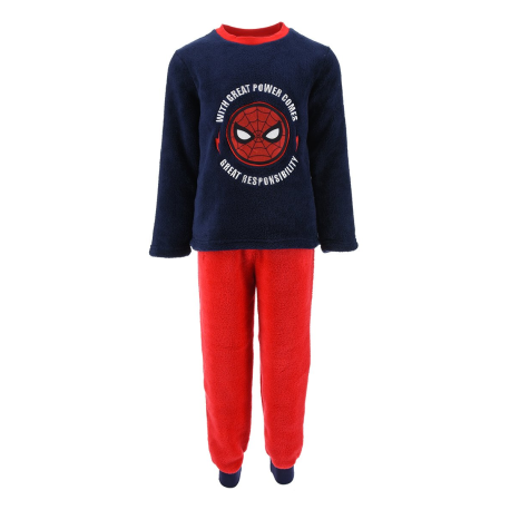 Pijama coralino niño Marvel - Spider-man rojo 6 años 116cm