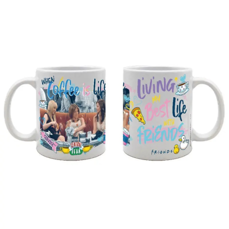 Taza cerámica Friends - When Coffee Is Life 320ml