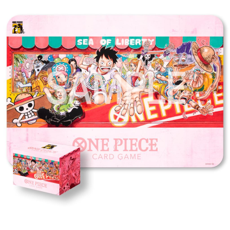 One Piece Tapete y Caja de Mazo Playmat and Card Case 25TH Edition