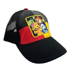 Gorra infantil Pokemon - Personajes rejilla 54cm roja